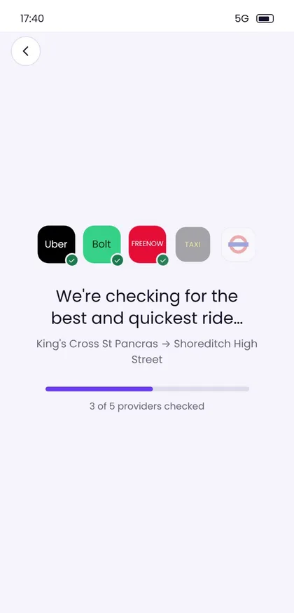 Loading screen checking each provider