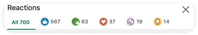 LinkedIn reactions to the McDonald’s concept: 700 reactions