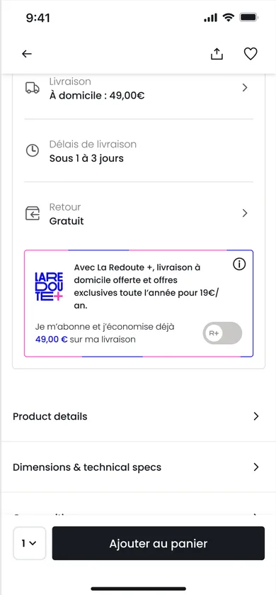 New product page, screen 4