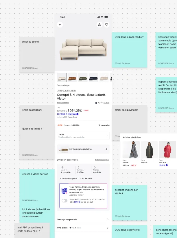 Product page vision workshop